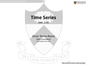Time Series - Princeton University