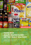 foods with health-related claims – are they really healthier?
