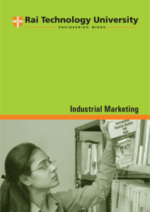 Industrial Marketing - Department of Higher Education