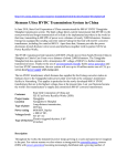 Siemens Ultra HVDC Transmission System in China