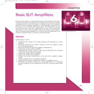 Basic BJT Amplifiers