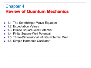 Review of Quantum Mechanics