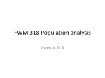 FWM 318 Population analysis