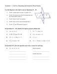 Geometry 1 – Unit Two: Reasoning and Geometric Proof, Practice