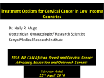 Treatment options for precancerous lesions of the cervix