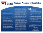 Biostats Flier 2017 - University of Pennsylvania