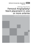 Femoral Angioplasty/ Stent placement in one or more arteries