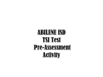 Cisco College TSI Test Pre-Assessment Activity