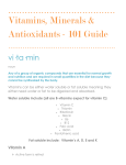 Water soluble include (all are B