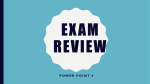 Earth Science Exam Review 6