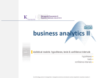 Business Analytics II