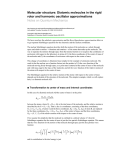 Molecular structure: Diatomic molecules in the rigid rotor and