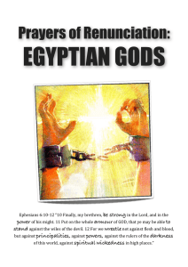 Prayers Of Renunciation EGYPTIAN GODS