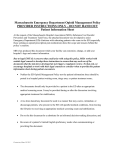 Emergency Department Opioid Management Patient Information Sheet