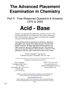 Acid - Base