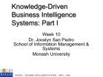 Week10 - Information Management and Systems
