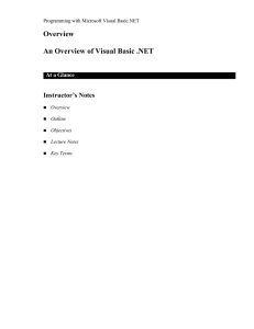 An Overview of Visual Basic .NET