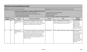 Geometry Yearlong Curriculum Map