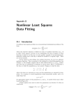 Nonlinear Least Squares Data Fitting