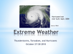 Lecture 10: Extreme Weather