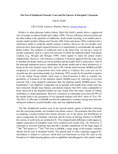 The Fate of Subducted Oceanic Crust and the Sources of Intraplate