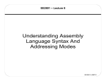 Understanding Assembly Language Syntax And Addressing Modes