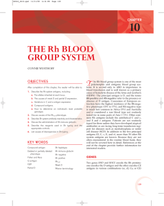 THE Rh BLOOD GROUP SYSTEM