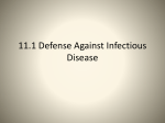 11.1 Defense Against Infectious Disease