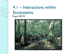 4.1 * Interactions within Ecosystems
