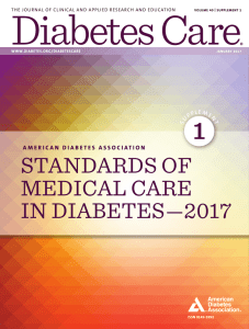 standards of medical care in diabetes—2017