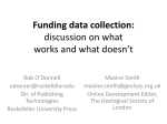 Funding data collection