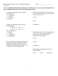 GG 26: Conditional Statements