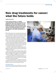 New drug treatments for cancer: what the future holds
