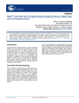 Correlated Double Sampling to reduce low f noise