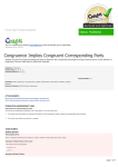 Congruence Implies Congruent Corresponding Parts