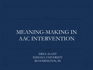 Meaning-Making in AAC Intervention.pttx