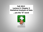 Lecture #5 Powerpoint (10/2/13)