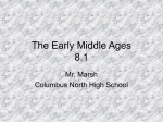 The Early Middle Ages 8.1