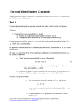 Equation Chapter 1 Section 1Normal Distribution Example