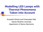 Modelling LED Lamps with Thermal Phenomena Taken into Account