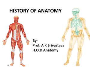 History Of Anatomy - King George`s Medical University