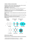 Chemical formulae Worksheet