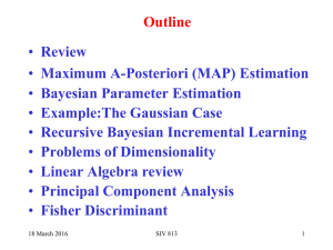 • Review • Maximum A-Posteriori (MAP) Estimation • Bayesian