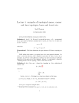 Lecture 4: examples of topological spaces, coarser and finer