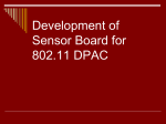 Development of Sensor Board for 802.11 DPAC