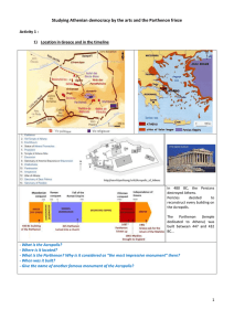 Studying Athenian democracy by the arts and the Parthenon frieze