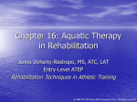 Chapter 16: Aquatic Therapy in Rehabilitation