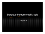 Baroque Instrumental Music