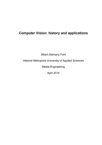 Computer Vision: history and applications