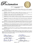 2016 Breast Cancer Awareness Proclamation